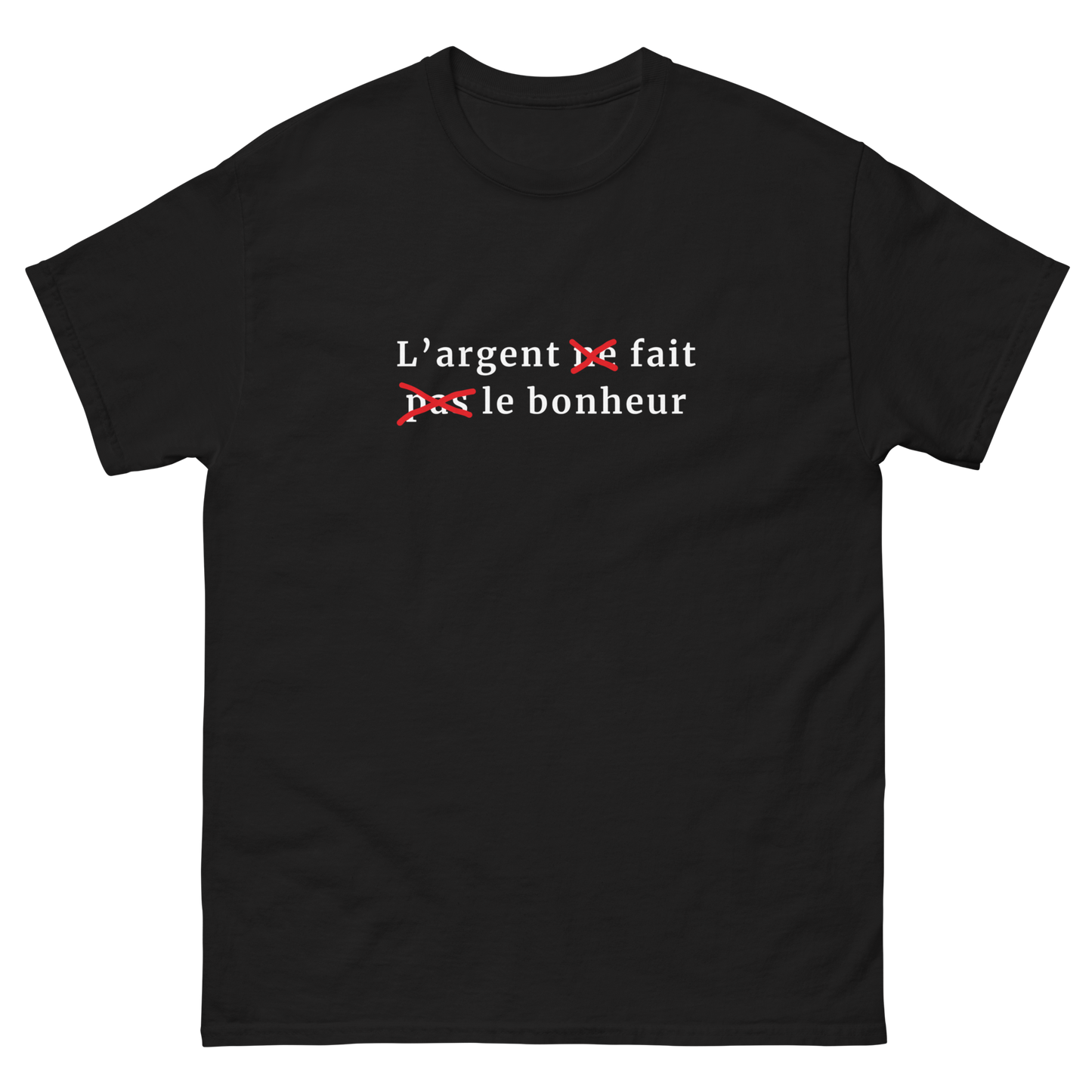 T-shirt "L'argent fait le bonheur"