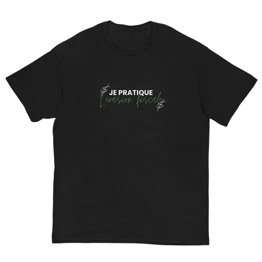 T-shirt "Je pratique l'évasion fiscale"