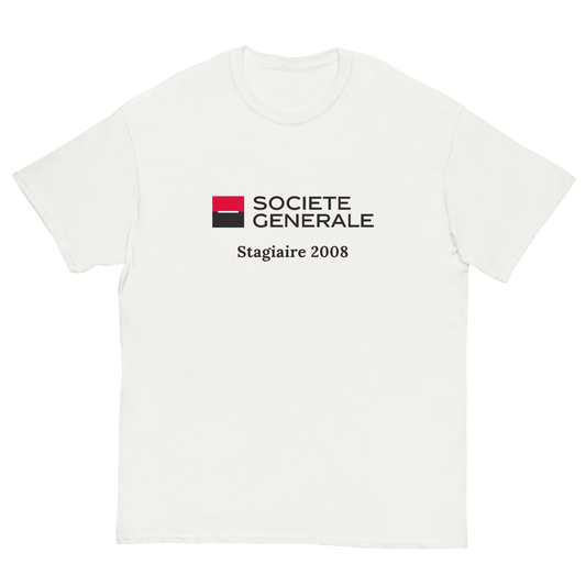 T-shirt "Société générale stagiaire 2008"