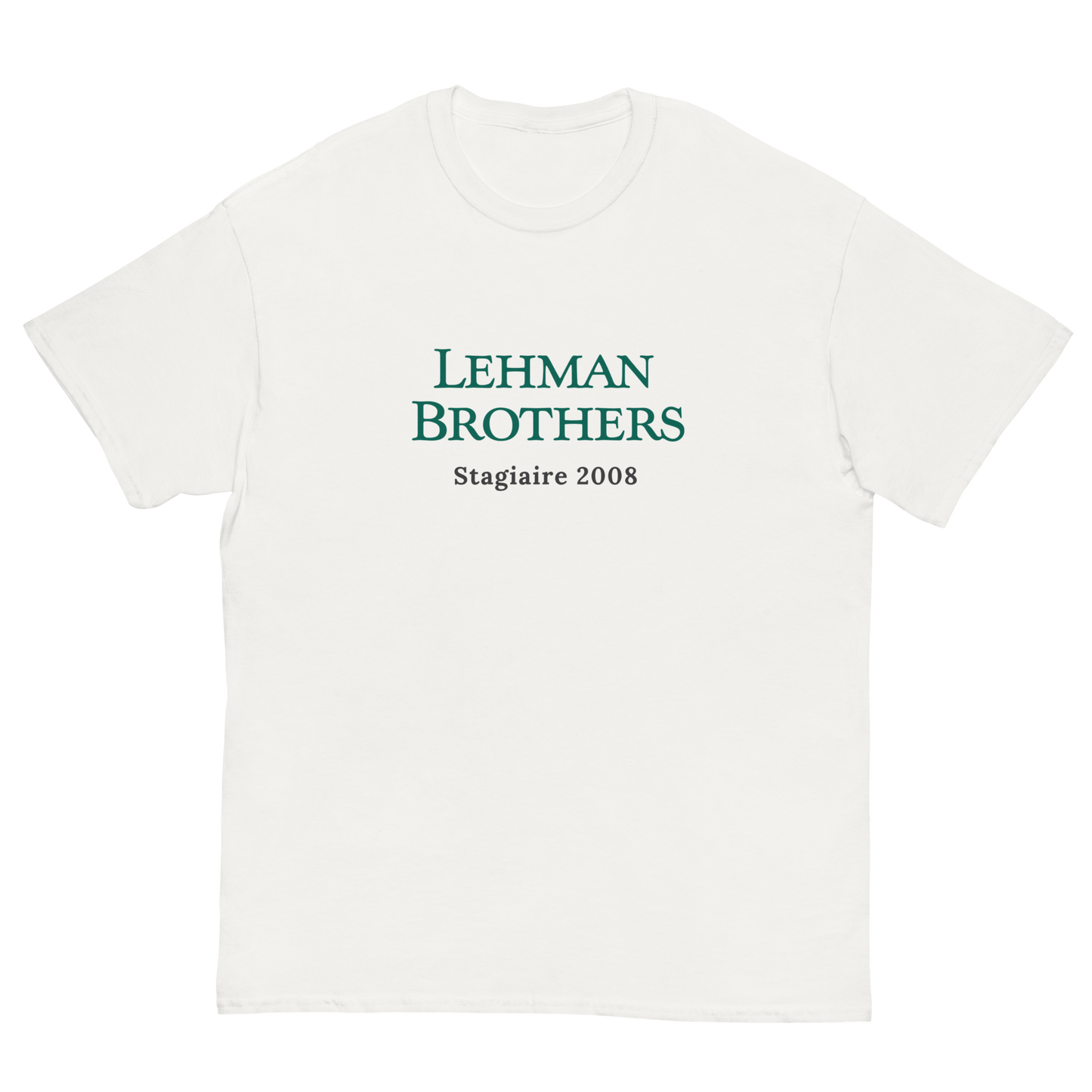 T-shirt "Lehman Brothers stagiaire 2008"