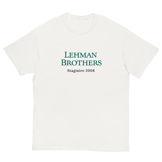 T-shirt "Lehman Brothers stagiaire 2008"